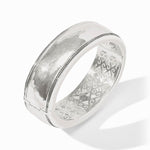 Cannes Statement Hinge Bangle-Silver - BG335S00-Julie Vos-Renee Taylor Gallery
