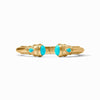 Cannes Demi Cuff-Turquoise Blue - C091GTQ-Julie Vos-Renee Taylor Gallery