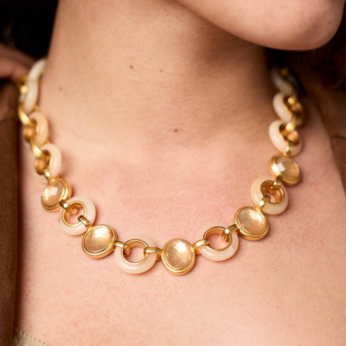 Carnaby Stone Necklace-Palmetto Green - N570GAJG00-Julie Vos-Renee Taylor Gallery