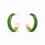 Carnaby Hoop Earrings-Palmetto Green - HP124GAJG-Julie Vos-Renee Taylor Gallery