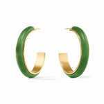 Carnaby Hoop Earrings-Palmetto Green - HP124GAJG-Julie Vos-Renee Taylor Gallery