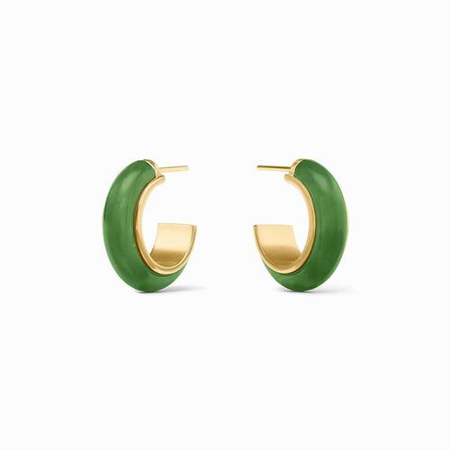Carnaby Hoop Earrings-Palmetto Green - HP124GAJG-Julie Vos-Renee Taylor Gallery