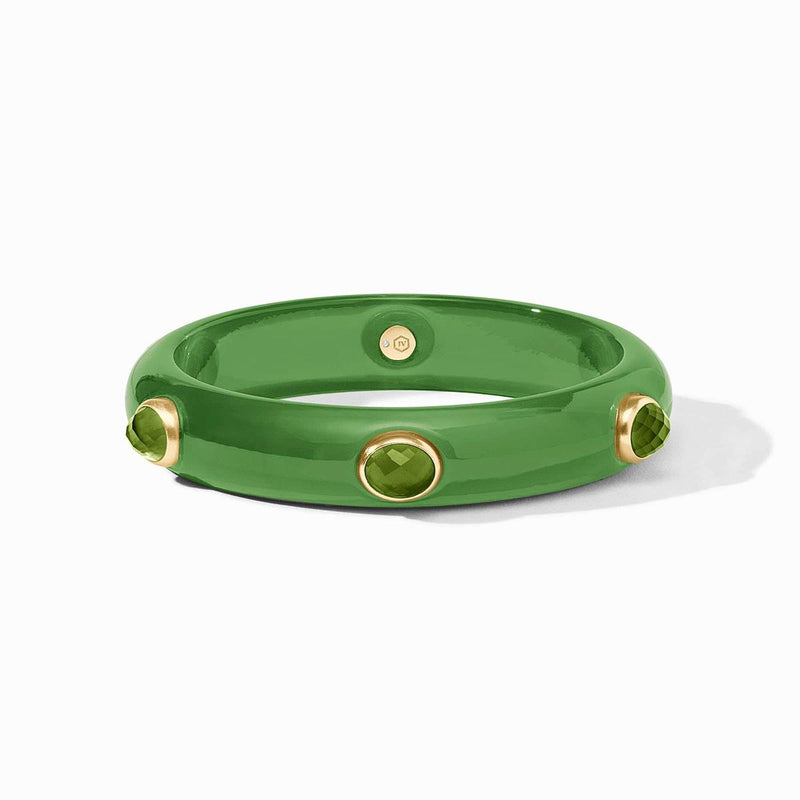 Carnaby Stone Bangle-Palmetto Green - BG324GAJG-Julie Vos-Renee Taylor Gallery