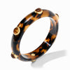 Carnaby Stone Bangle-Tortoiseshell - BG324GATS-Julie Vos-Renee Taylor Gallery