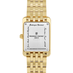 Carrée Lady’s Quartz Small Seconds Gold Stainless Steel White Dial Watch – FC-235S2C5B-Frederique Constant-Renee Taylor Gallery