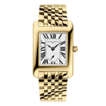 Carrée Lady’s Quartz Small Seconds Gold Stainless Steel White Dial Watch – FC-235S2C5B-Frederique Constant-Renee Taylor Gallery