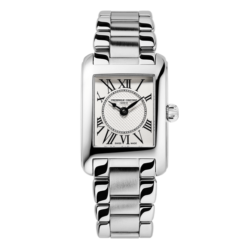 Classics Carrée Lady’s Quartz Stainless Steel White Dial Watch – FC-200MC26B-Frederique Constant-Renee Taylor Gallery