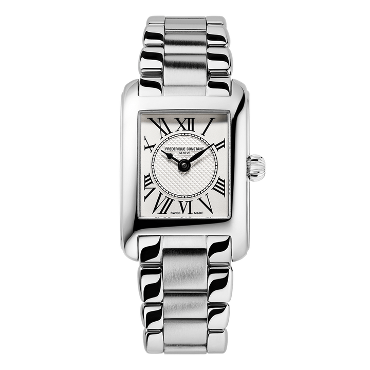 Classics Carrée Lady’s Quartz Stainless Steel White Dial Watch – FC-200MC26B-Frederique Constant-Renee Taylor Gallery