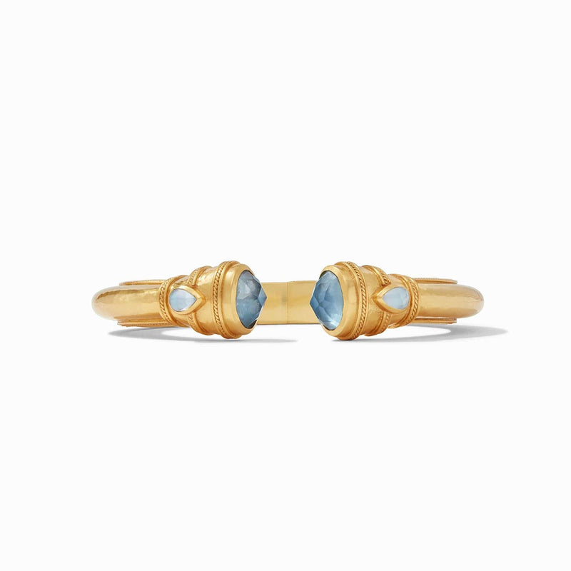 Cannes Demi Cuff - Iridescent Chalcedony Blue-Julie Vos-Renee Taylor Gallery