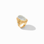 Cannes Statement Ring-Iridescent London Blue - R169GILN-Julie Vos-Renee Taylor Gallery