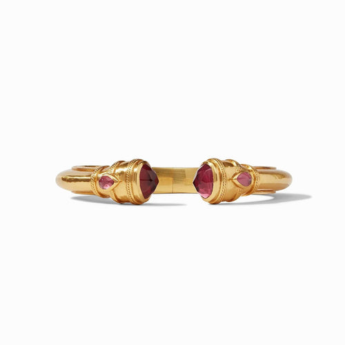 Cannes Demi Cuff - Iridescent Ruby Red-Julie Vos-Renee Taylor Gallery