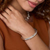 Catalina Hinge Bangle-Silver - BG333S00-Julie Vos-Renee Taylor Gallery