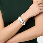Catalina Statement Silver Hinge Bangle - BG312S00-Julie Vos-Renee Taylor Gallery