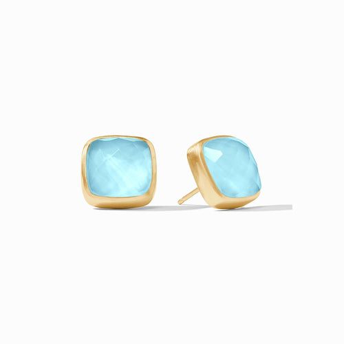 Catalina Iridescent Capri Blue Stud Earrings - ER854GICP00-Julie Vos-Renee Taylor Gallery