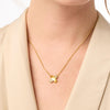 Catalina Pave X Delicate Necklace-Pave Cubic Zirconia - N598GPCZ00-Julie Vos-Renee Taylor Gallery
