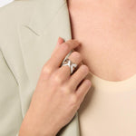 Catalina X Silver Ring - R238S00-Julie Vos-Renee Taylor Gallery