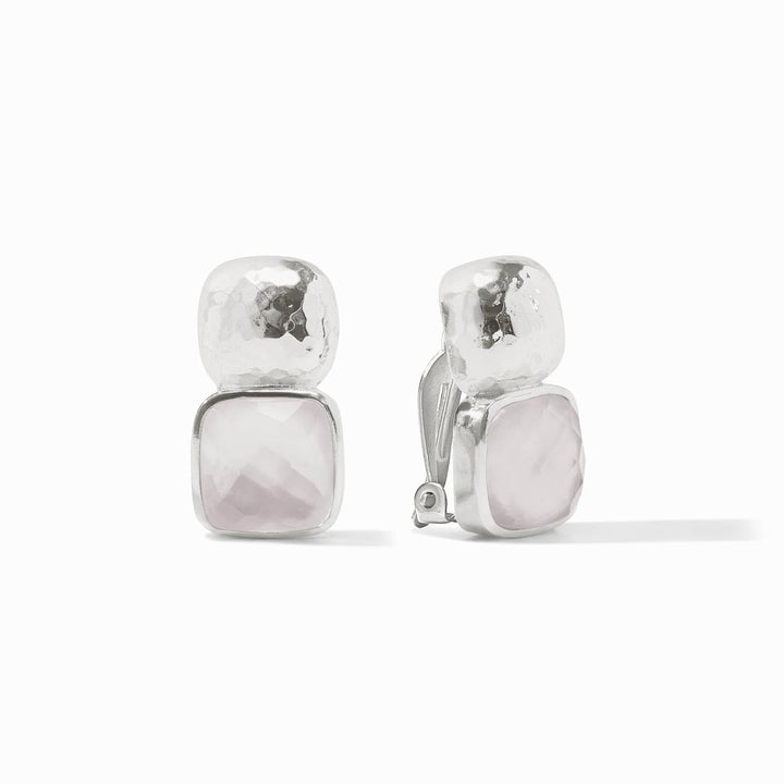 Catalina Clip Earrings-Iridescent Clear Crystal - CP069SIRC00-Julie Vos-Renee Taylor Gallery