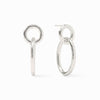 Catalina Link Earrings-Silver - ER945S00-Julie Vos-Renee Taylor Gallery