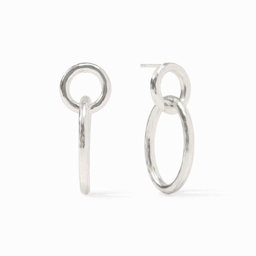 Catalina Link Earrings-Silver - ER945S00-Julie Vos-Renee Taylor Gallery