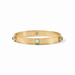 Catalina Stone Bangle - Iridescent Aquamarine Blue-Julie Vos-Renee Taylor Gallery