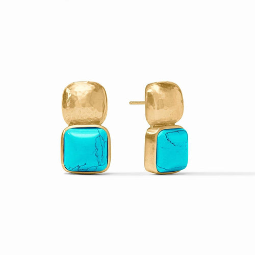 Catalina Earrings-Turquoise Blue - ER540GTQ00-Julie Vos-Renee Taylor Gallery