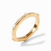 Catalina Hinge Bangle - Iridescent Peacock Blue-Julie Vos-Renee Taylor Gallery