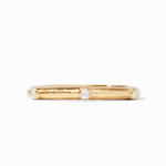 Catalina Stone Hinge Bangle - Iridescent Bahamian Blue-Julie Vos-Renee Taylor Gallery