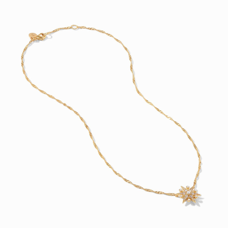 Celeste Solitaire Necklace - CZ/Pearl-Julie Vos-Renee Taylor Gallery