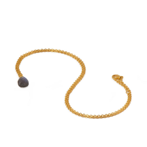 17" Faceted Labradorite 24K Gold Vermeil Pendant Necklace-Joyla-Renee Taylor Gallery