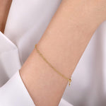 Chain Bracelet 14K Yellow Gold Contemporary Collection - TB4661Y4JJJ-Gabriel & Co.-Renee Taylor Gallery