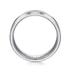 14K White Gold 6mm - Men's Wedding Band in Satin Finish - MBM0127-60W4JJJ-Gabriel & Co.-Renee Taylor Gallery
