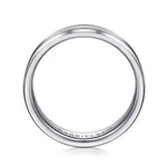 14K White Gold 6mm - Men's Wedding Band in Satin Finish - MBM0127-60W4JJJ-Gabriel & Co.-Renee Taylor Gallery