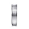 14K White Gold 6mm - Men's Wedding Band in Satin Finish - MBM0127-60W4JJJ-Gabriel & Co.-Renee Taylor Gallery