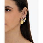 "Ciliegine" Gold Ball Drop Earrings With Diamonds Details - OS15-583-Nanis-Renee Taylor Gallery