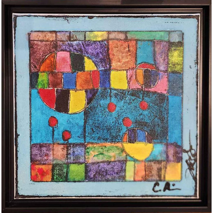 "City Scapes - Blue"-Colors Artworks-Renee Taylor Gallery
