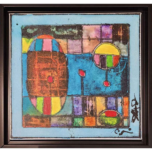 "City Scapes - Blue"-Colors Artworks-Renee Taylor Gallery
