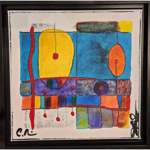 "City Scapes - White"-Colors Artworks-Renee Taylor Gallery