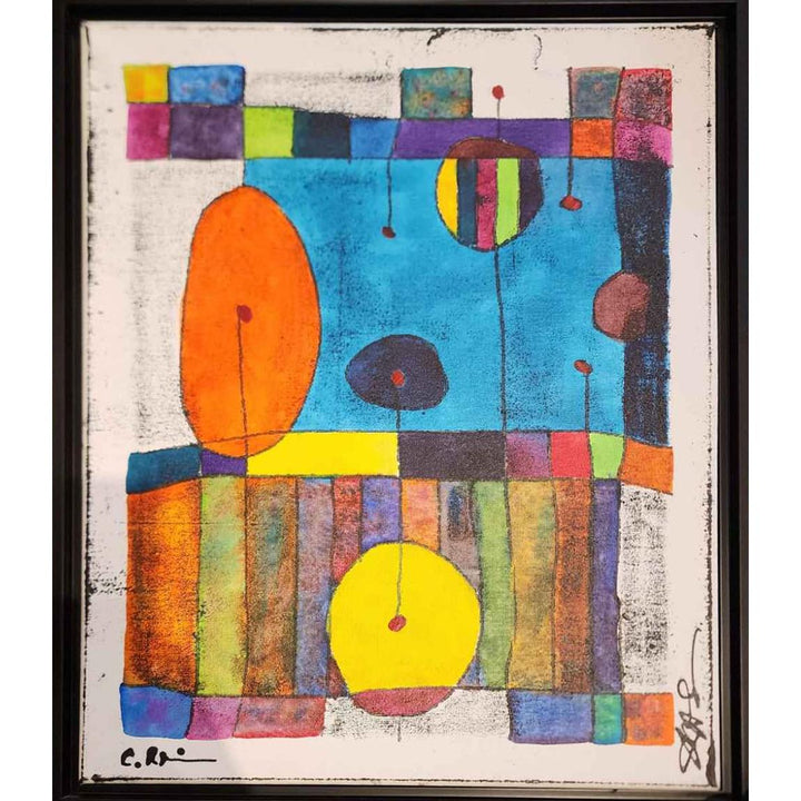 "City Scapes - White"-Colors Artworks-Renee Taylor Gallery
