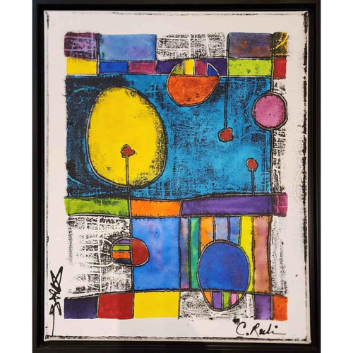 "City Scapes - White"-Colors Artworks-Renee Taylor Gallery