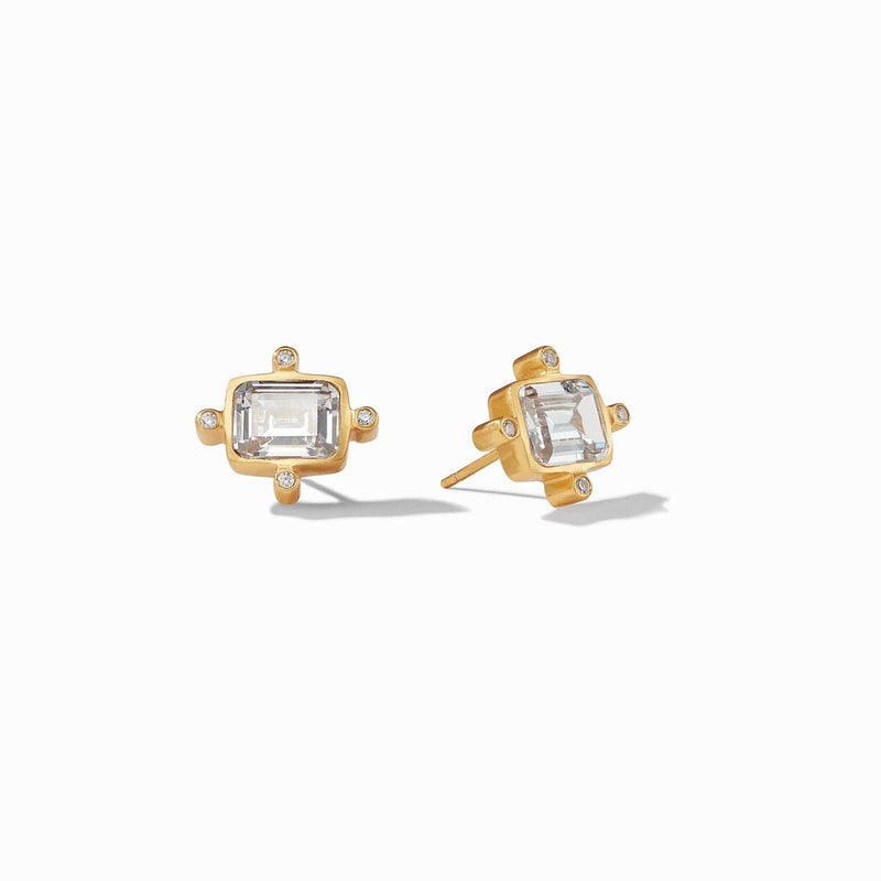 Clara Stud Earrings - Cubic Zirconia-Julie Vos-Renee Taylor Gallery