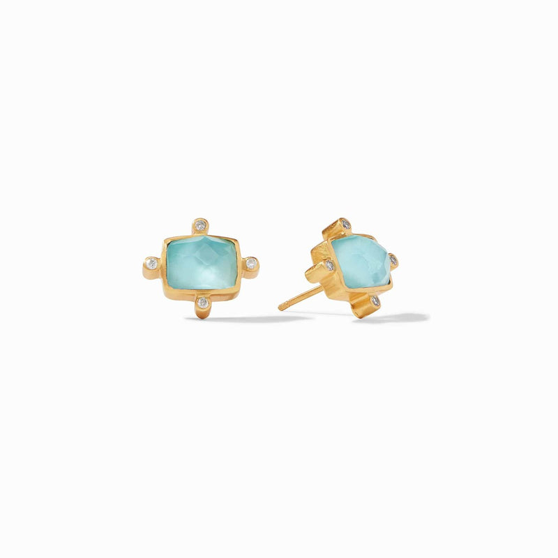 Clara Stud Earrings - Cubic Zirconia-Julie Vos-Renee Taylor Gallery