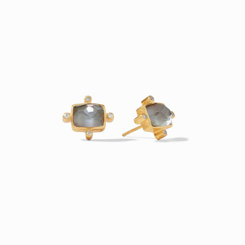 Clara Stud Earrings - Cubic Zirconia-Julie Vos-Renee Taylor Gallery