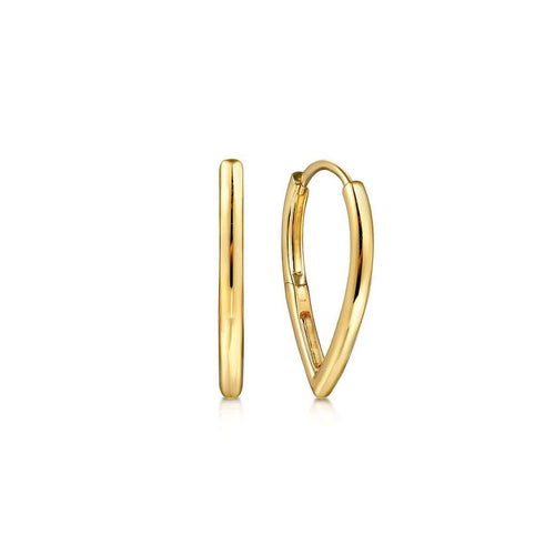 Classic Hoop Earrings 14K Yellow Gold - EG15169Y4JJJ-Gabriel & Co.-Renee Taylor Gallery