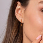 Classic Hoop Earrings 14K Yellow Gold - EG15169Y4JJJ-Gabriel & Co.-Renee Taylor Gallery