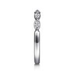 Claudette - 14K White Gold Marquise Diamond Anniversary Band - AN16461W43JJ-Gabriel & Co.-Renee Taylor Gallery