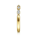 Claudette - 14K Yellow Gold Marquise Diamond Anniversary Band - AN16461Y43JJ-Gabriel & Co.-Renee Taylor Gallery