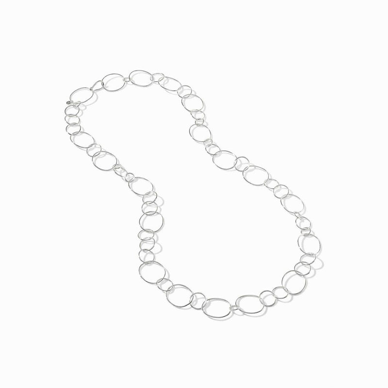 Colette Smooth Silver Necklace - N599S00-Julie Vos-Renee Taylor Gallery