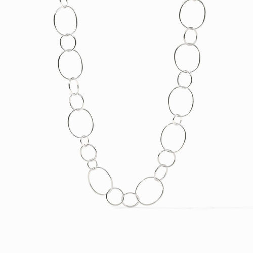 Colette Smooth Silver Necklace - N599S00-Julie Vos-Renee Taylor Gallery