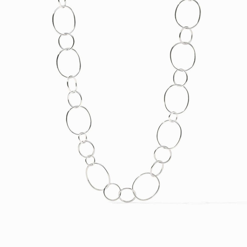 Colette Smooth Silver Necklace - N599S00-Julie Vos-Renee Taylor Gallery