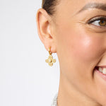 Malta Corinth Hoop & Charm Earring Pearl - ER891GPL00-Julie Vos-Renee Taylor Gallery